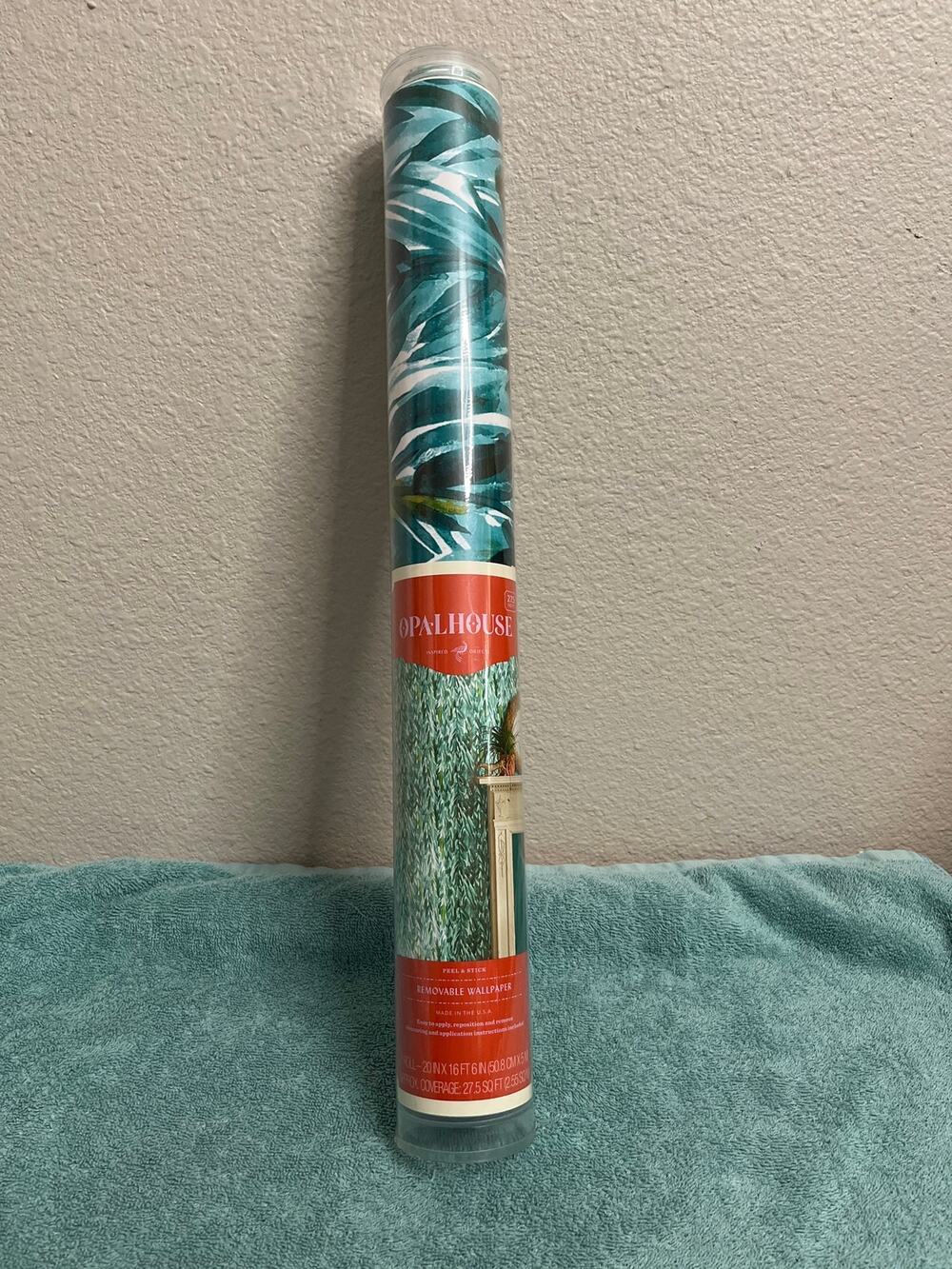 Opalhouse Peel and Stick Wallpaper Leaves Green New Jungle Tropical Maximalist
